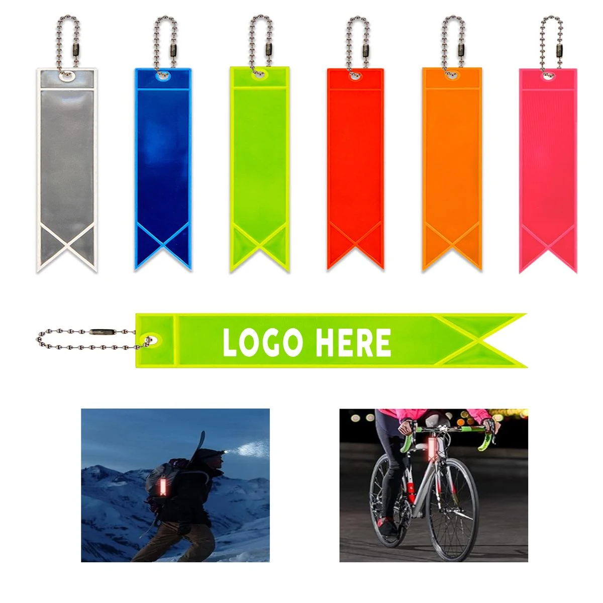Personalized Night Safety Bicycle Saddle Reflective Strip 1