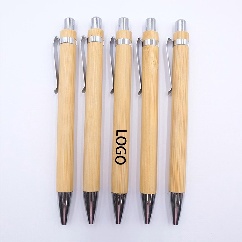Minimalist Bamboo Press Printed Pen