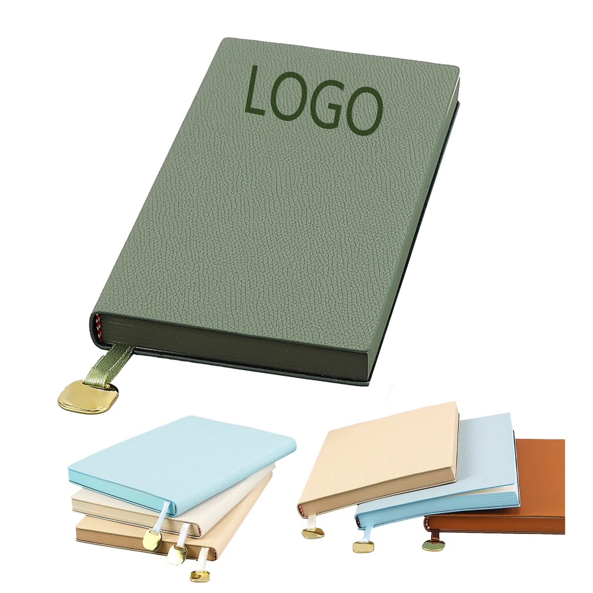 A6 Lychee Grain Leather Notebook 1