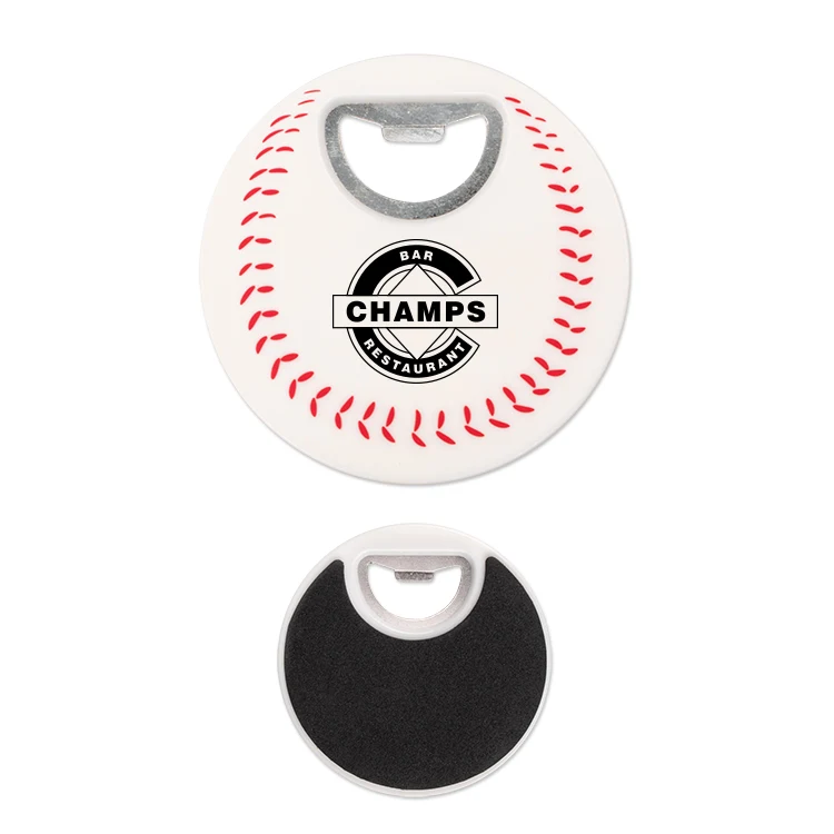 Baseball Coaster Bottle Opener 1