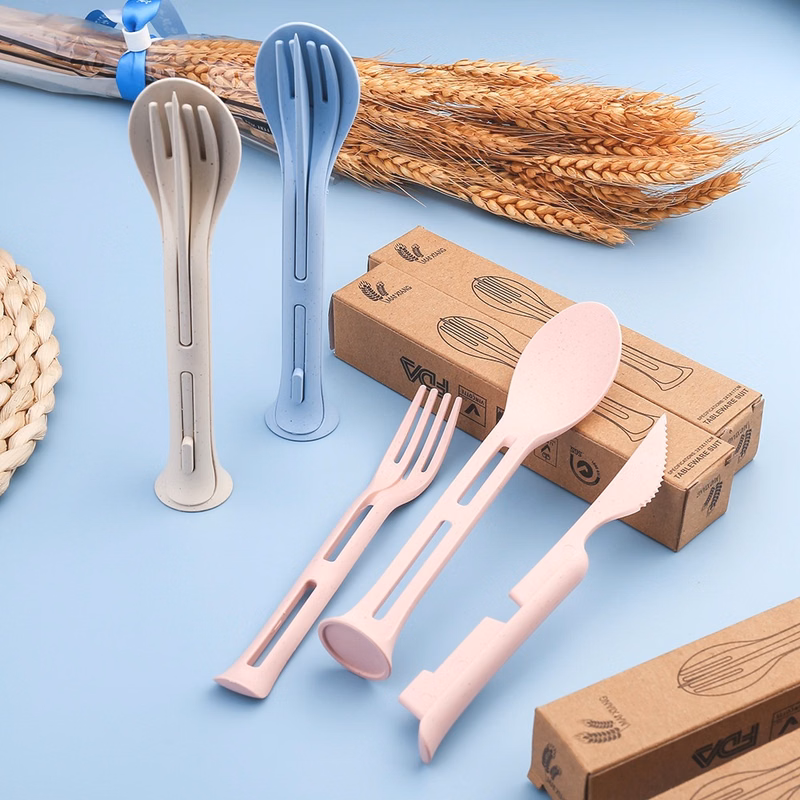 Wheat Straw 3-In-1 Tableware Set
