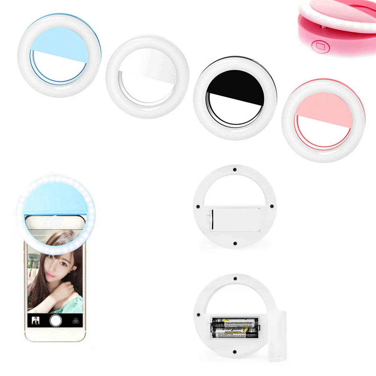 Battery Powered LED Mobile Phone Selfie Light 1