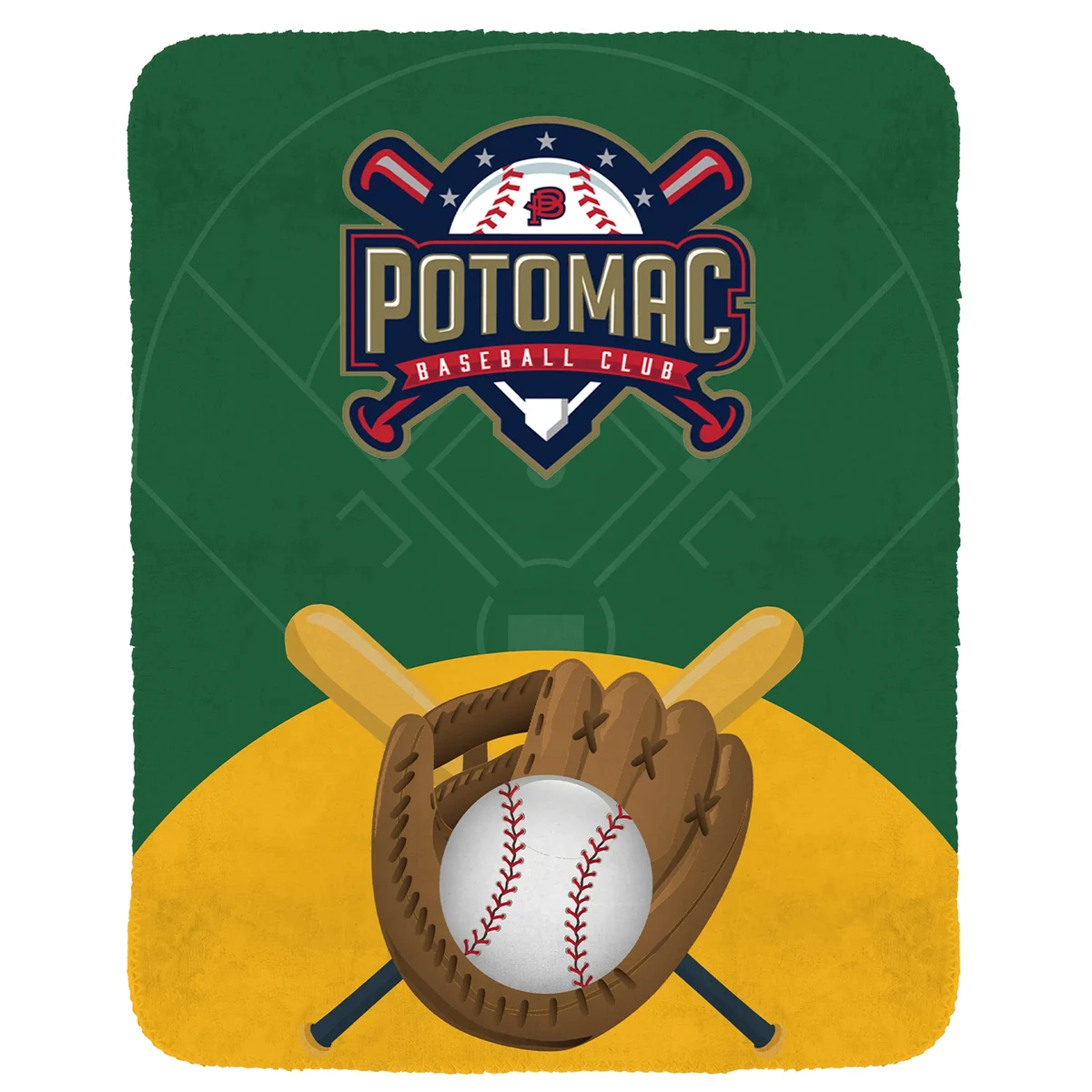 Baseball Velvety Recycled Plush Blanket 1