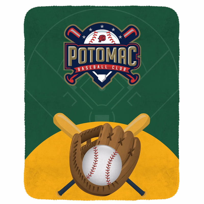 Baseball Velvety Recycled Plush Blanket