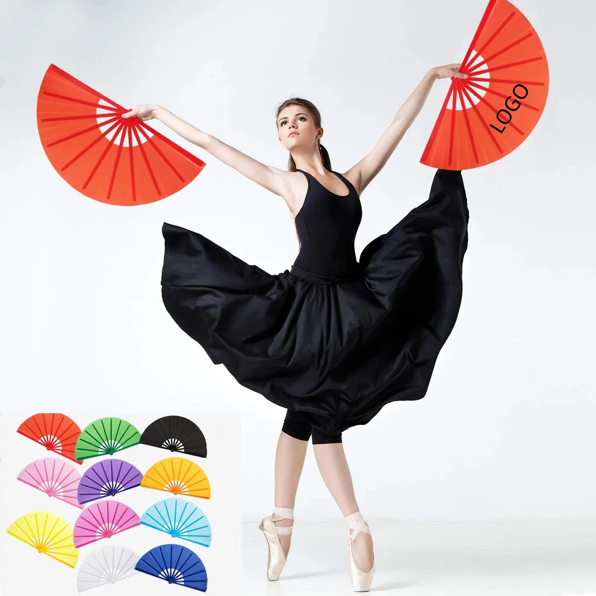 25 Inch Folding Hand Fan 1