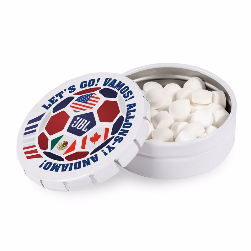Soccer Theme Snap-It Tin-MicroMints®