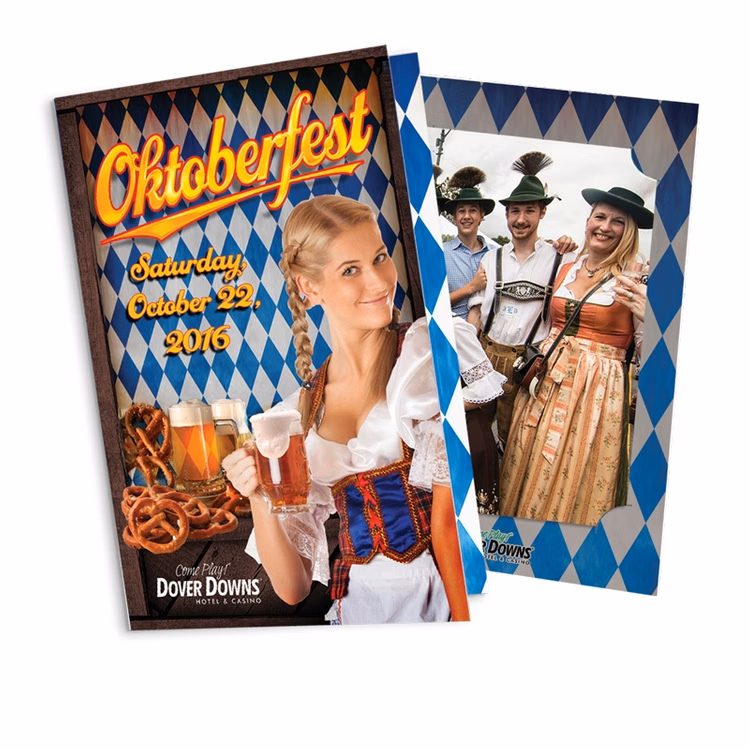 Photo Holder Card - 5.25" x 7.875" Portrait Orientation printed full color with Gloss UV