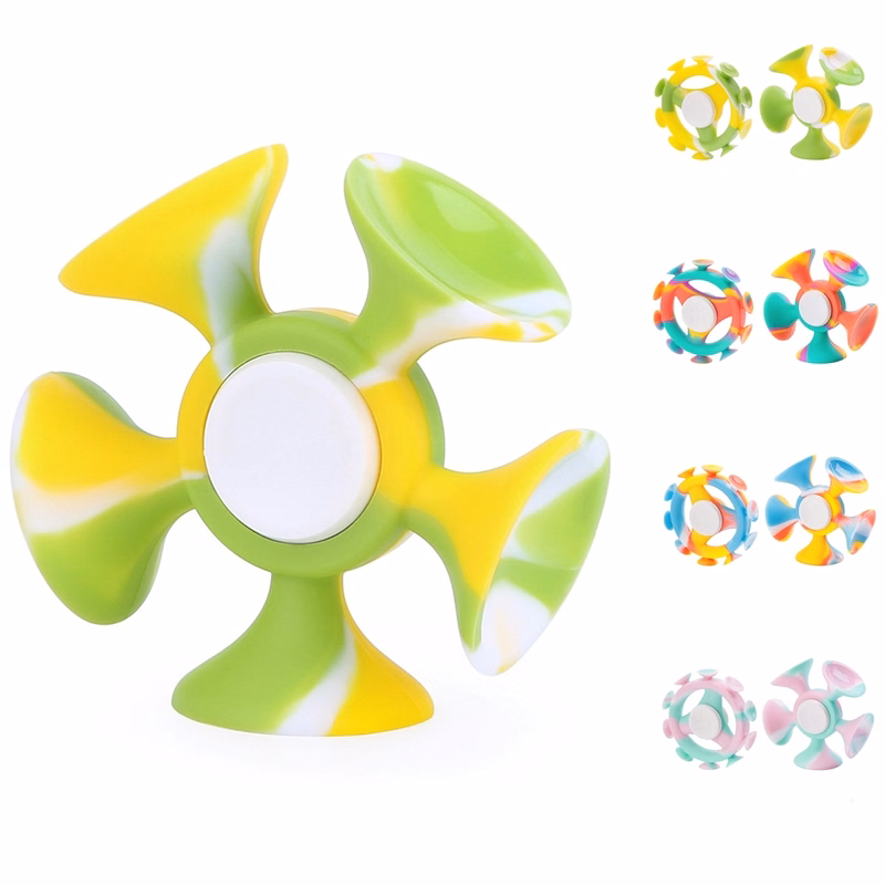 Suction Cup Gyro Silicone Decompression Toys