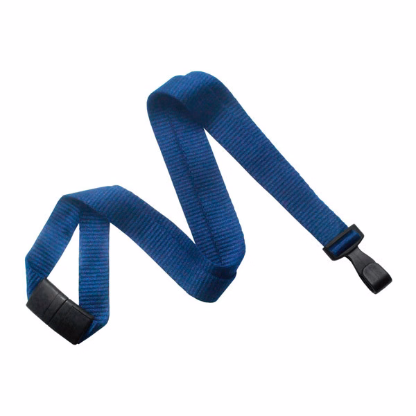 5/8" Bamboo Blank Breakaway Lanyard (Navy Blue)