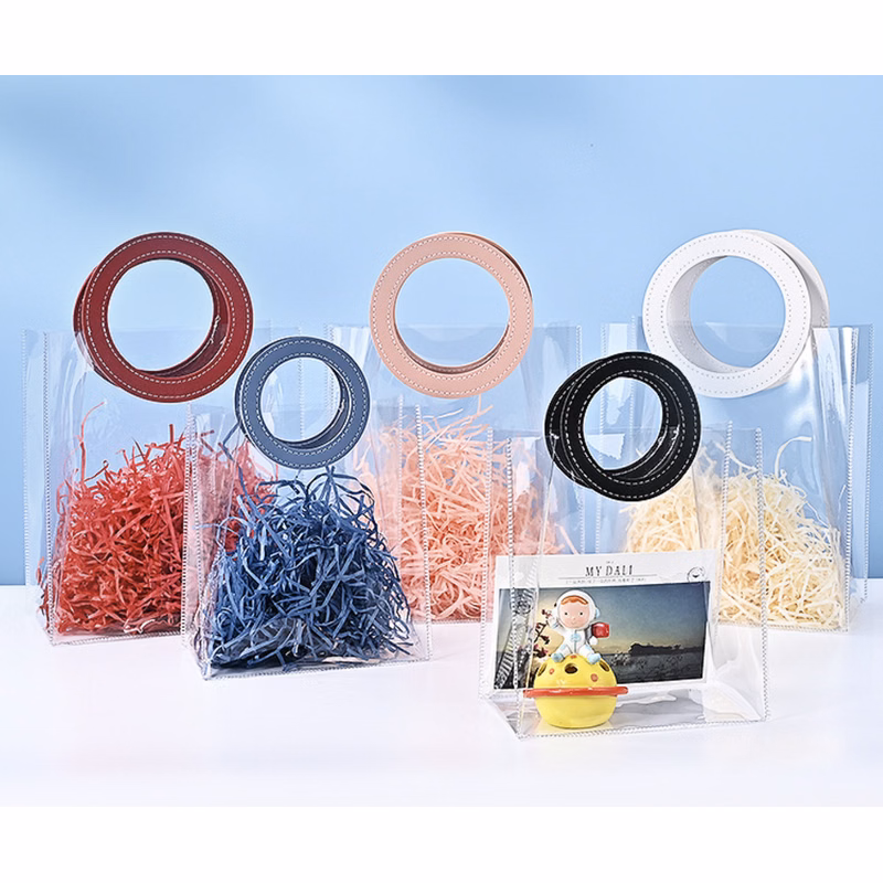 Round Handle Clear Handbag