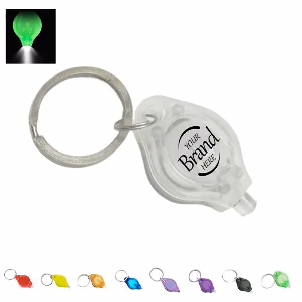 Custom Mini UV LED Keychain Flashlight — Portable Nighttime Safety Light