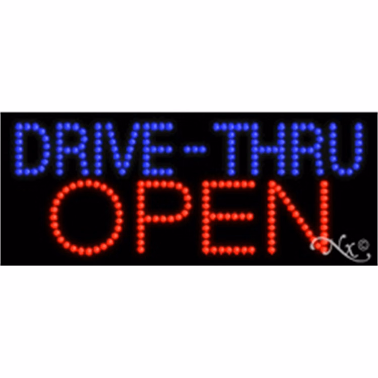 Drive-Thru Open LED Sign