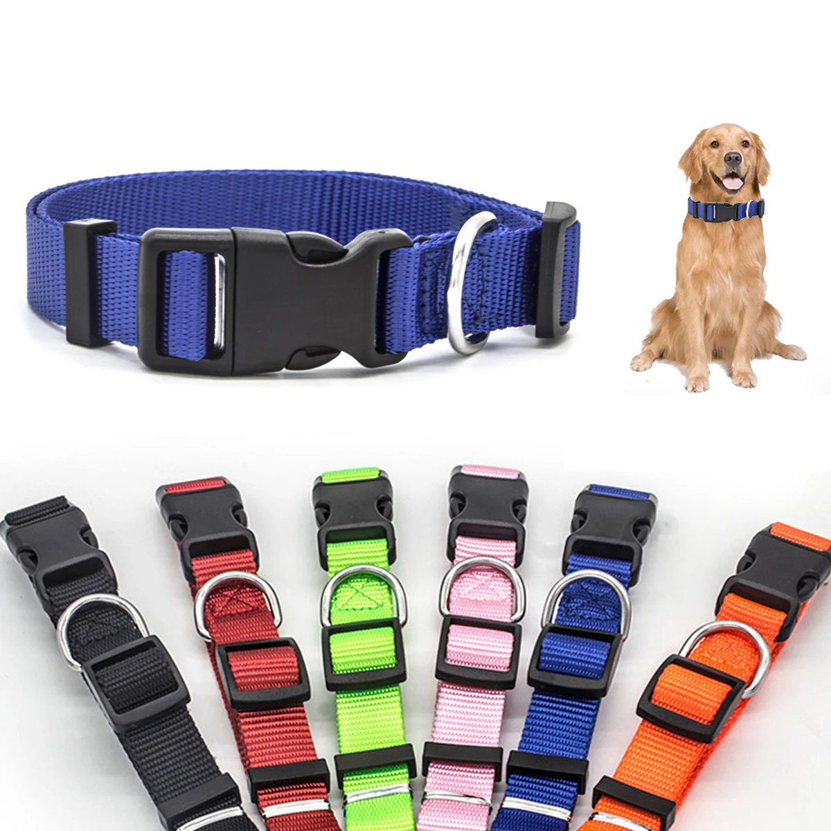 Customizable Logo Nylon Pet Collar 1