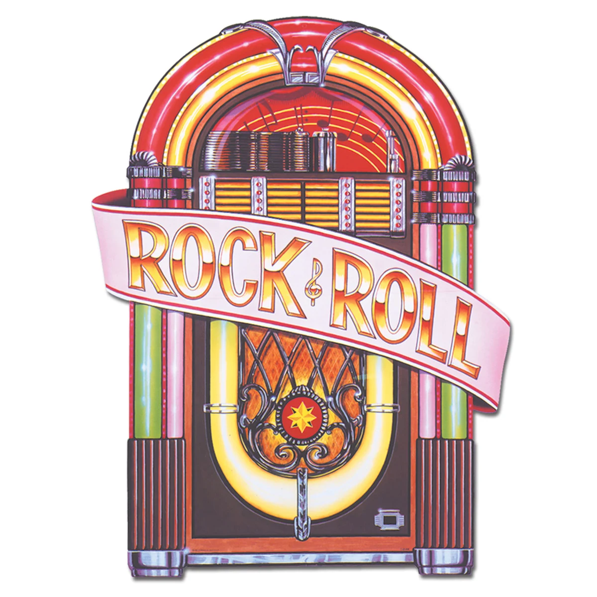 Juke Box Cutouts w/ Rock & Roll Banner 1