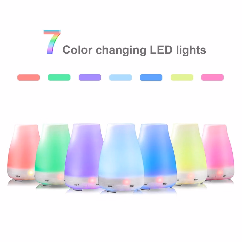 100ml Humidifier with LED Aroma Essential Oil Diffuser