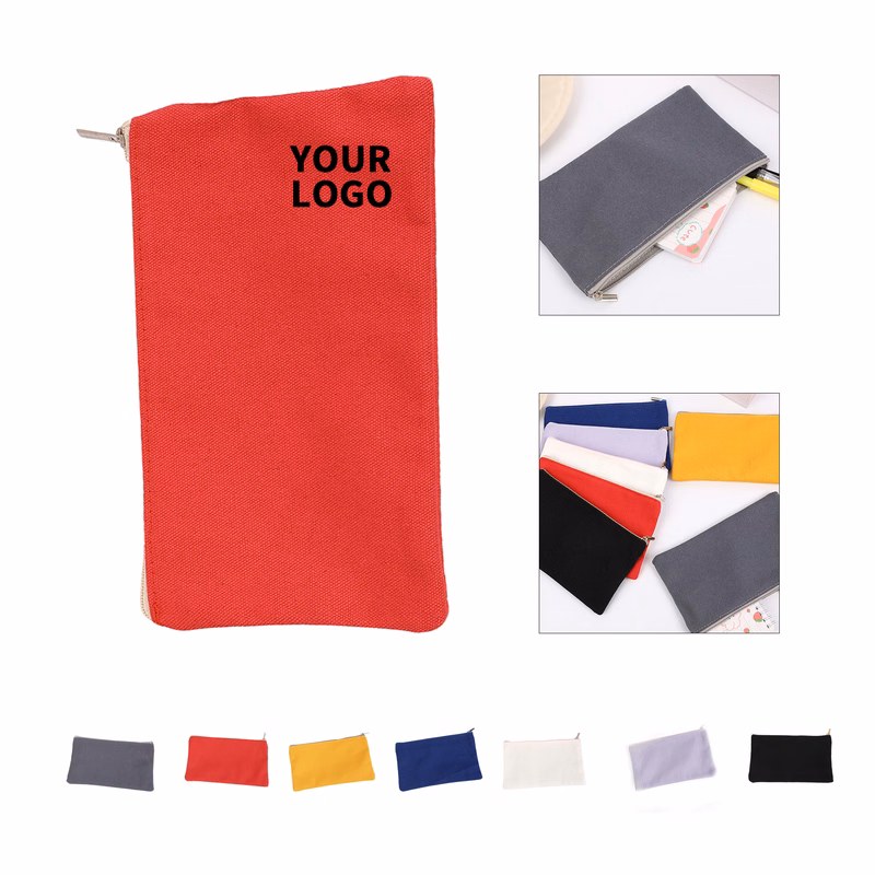 Oxford Zipper Pencil Pouch 8.3" x 4"