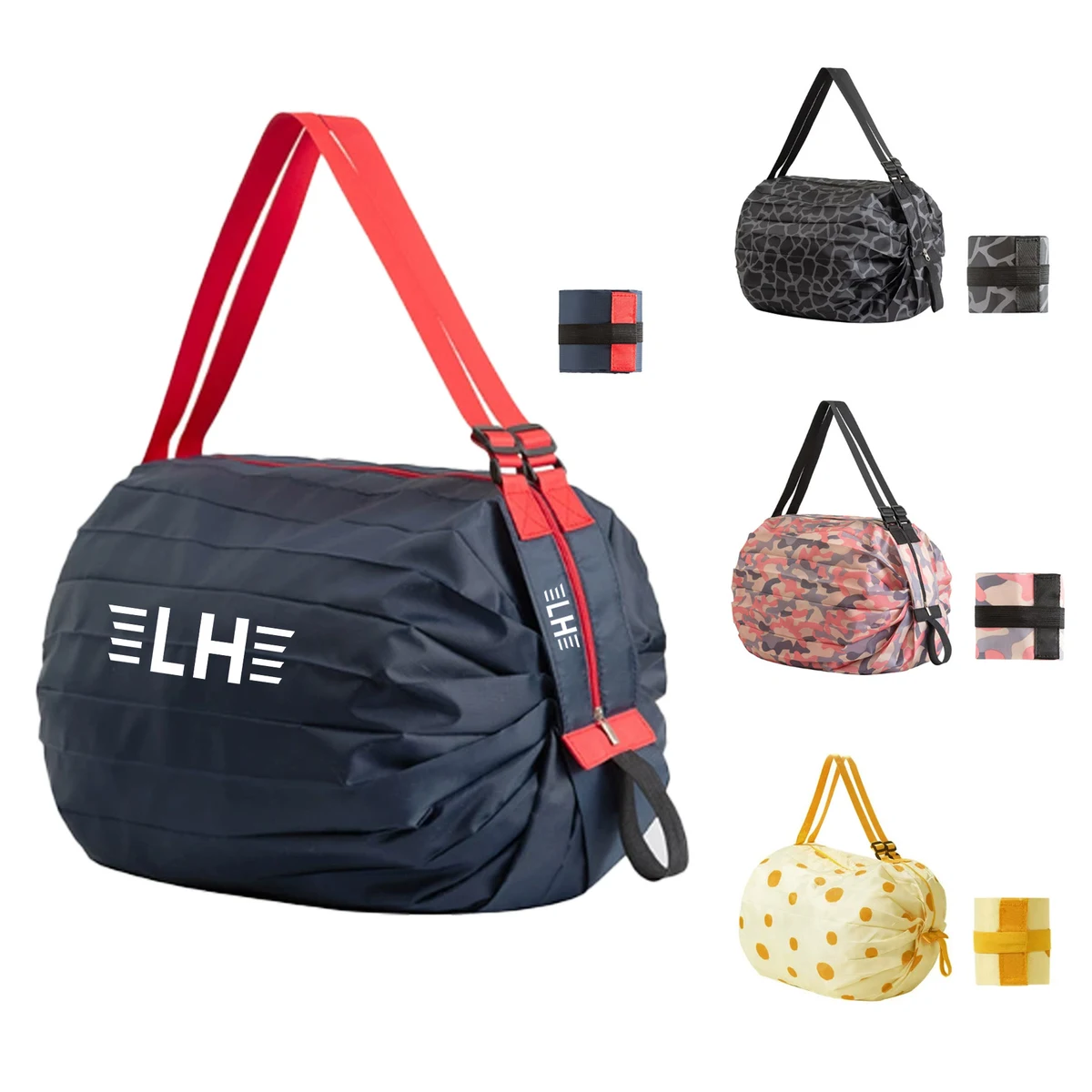Cylindrical Folding Shopping Bag 1