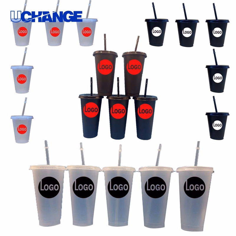 PP Tea Cup with Straw