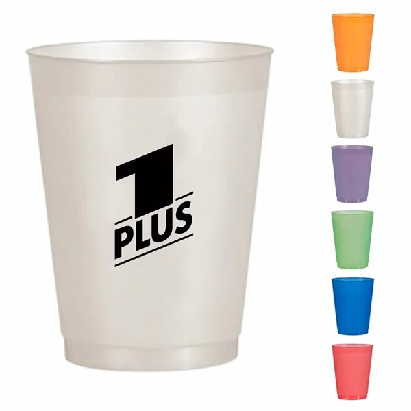 Custom 16 oz Frosted Translucent Plastic Stadium Cup — Event Beverage Essential
