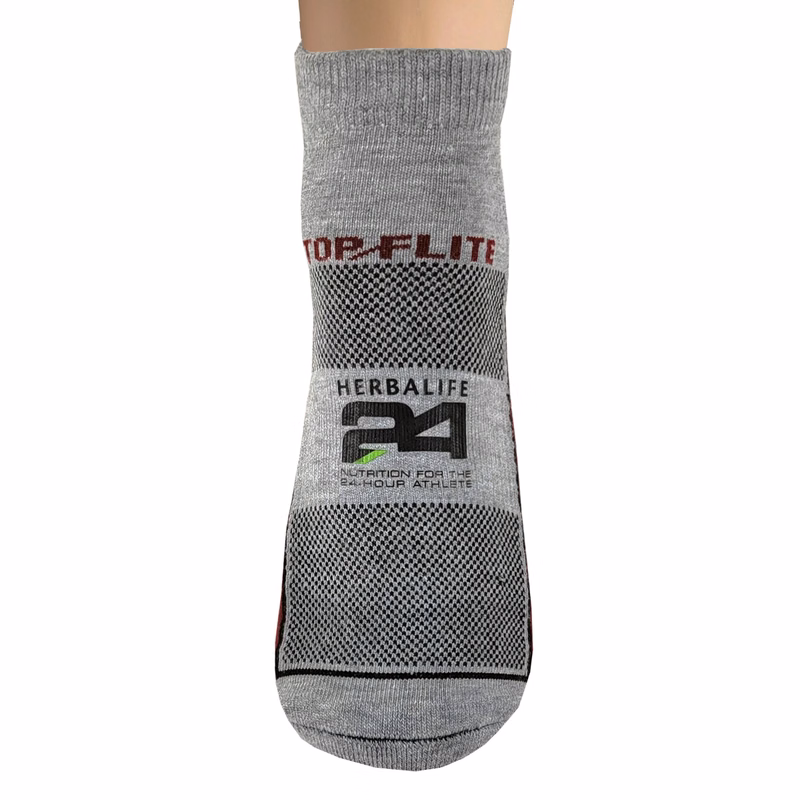 Top Flite Low Cut Half Cushion Runners Socks with Oversized DTF