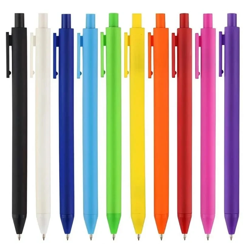 Pastel frosted retractable pen with custom logo, promotional 1