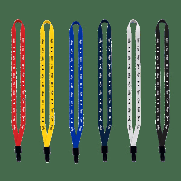 1/2" Polyester Lanyard with Non-Swivel Plastic Hook