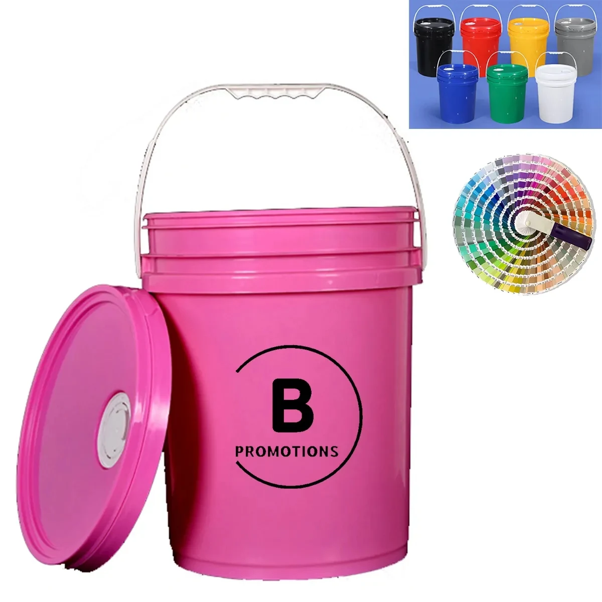 Custom 5 Gallon Plastic Bucket with Lid 1