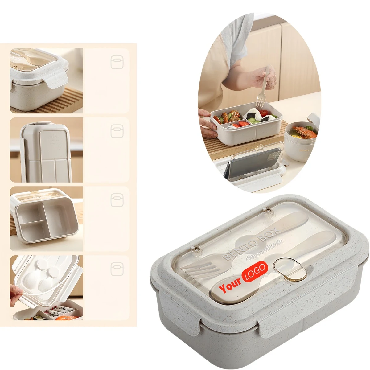 Minimalist Divided Lunch Box 1