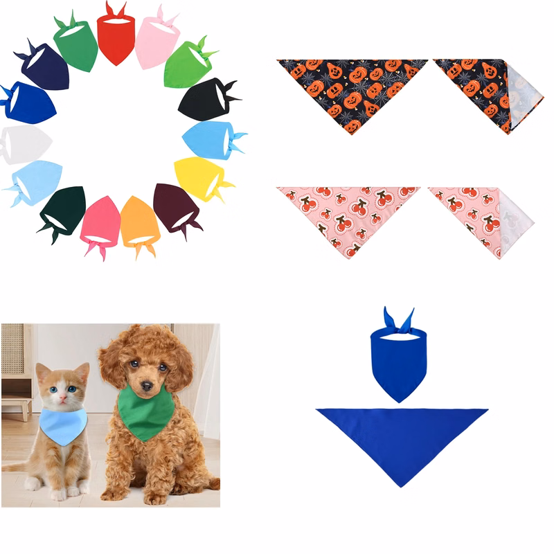 Polyester Pet Triangle Bandanas