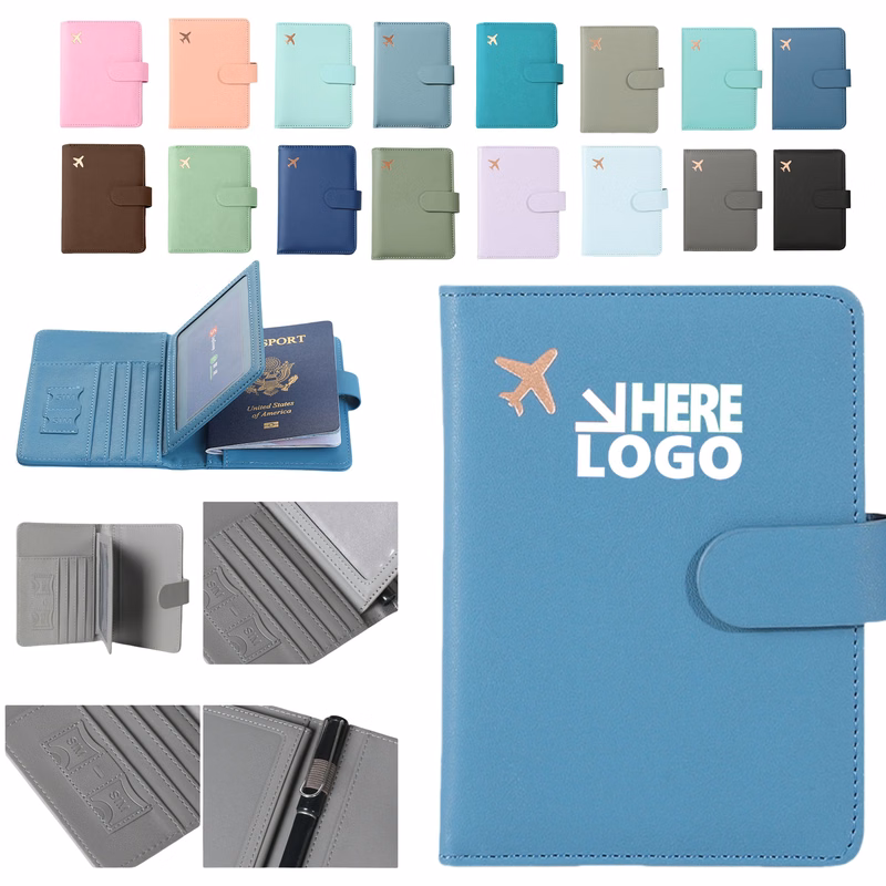 Leather Passport Wallet Holder
