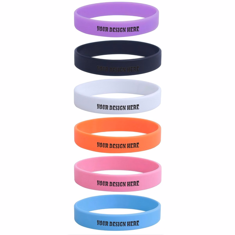 Customized Eco-friendly Colored Silicone Wristband