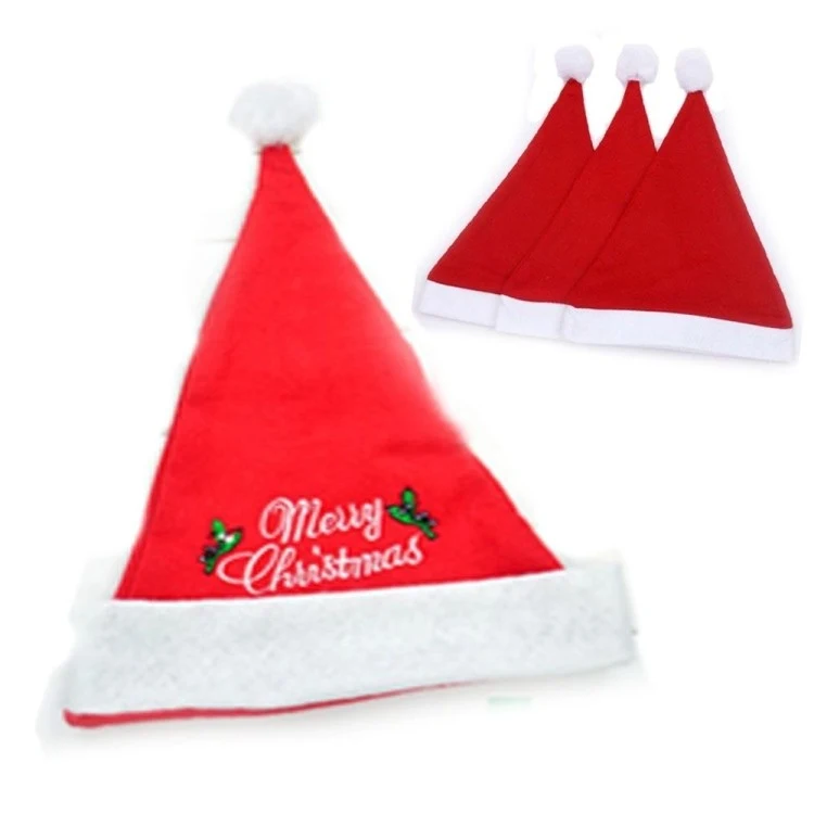 Napping Embroidery Santa Hat 1