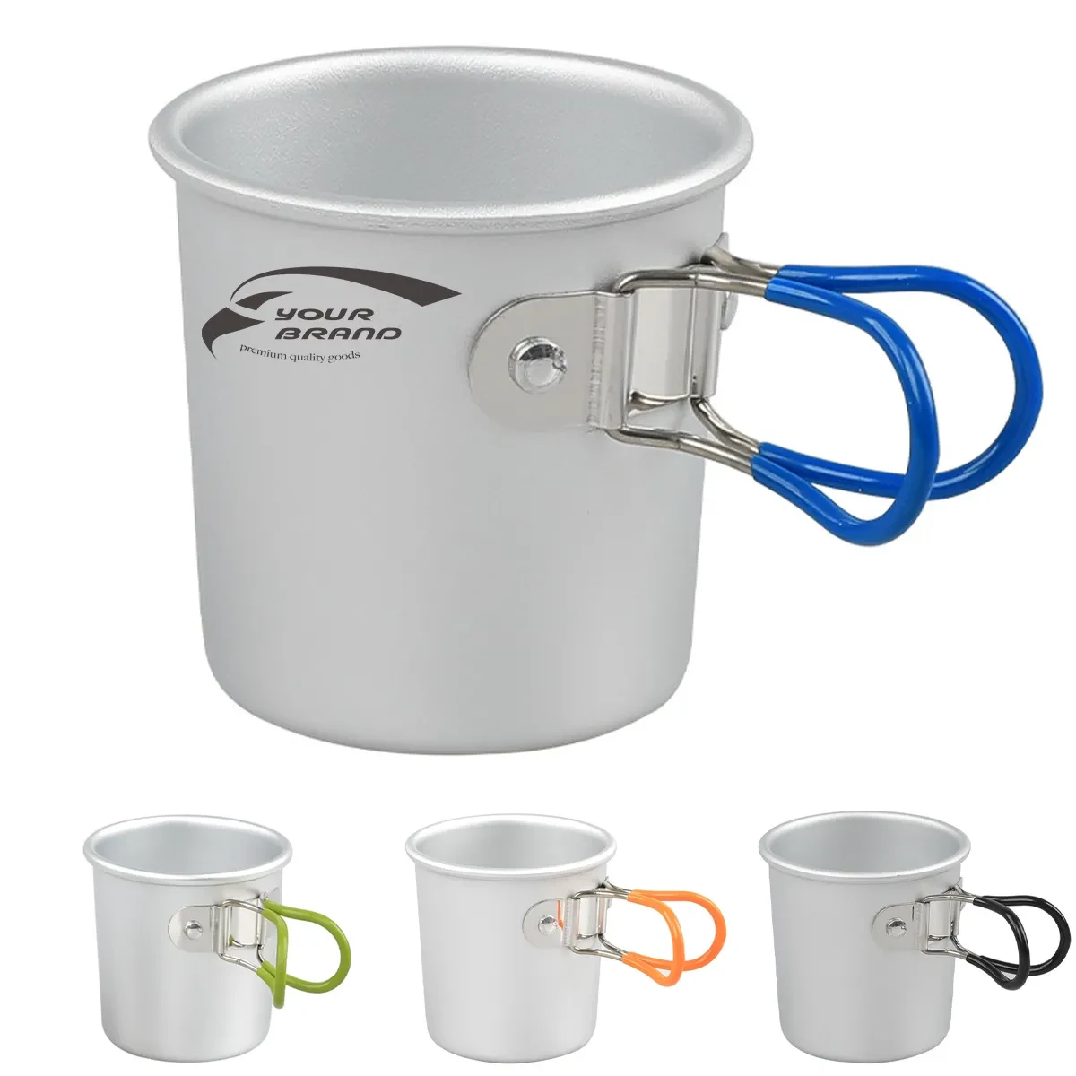 5 OZ. Portable Outdoor Camping Water Cup Aluminum Beer Mug, custom tumbler with logo imprint 1