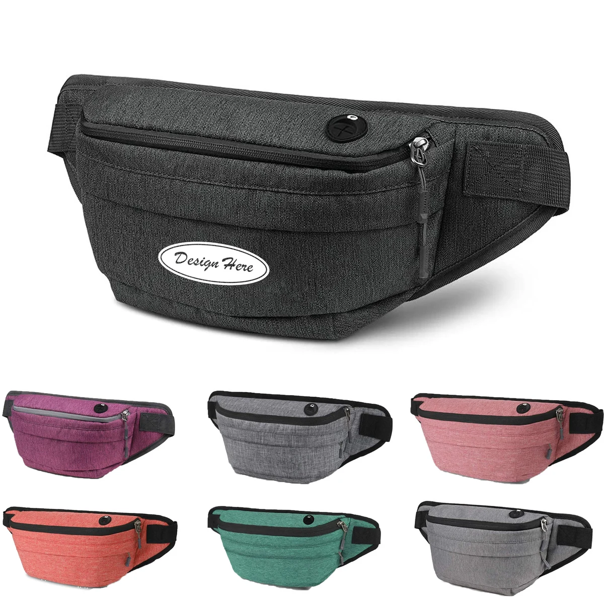 Fanny Pack for Men Women Water Resistant Large Hiking Waist Bag Pack Carrying 1