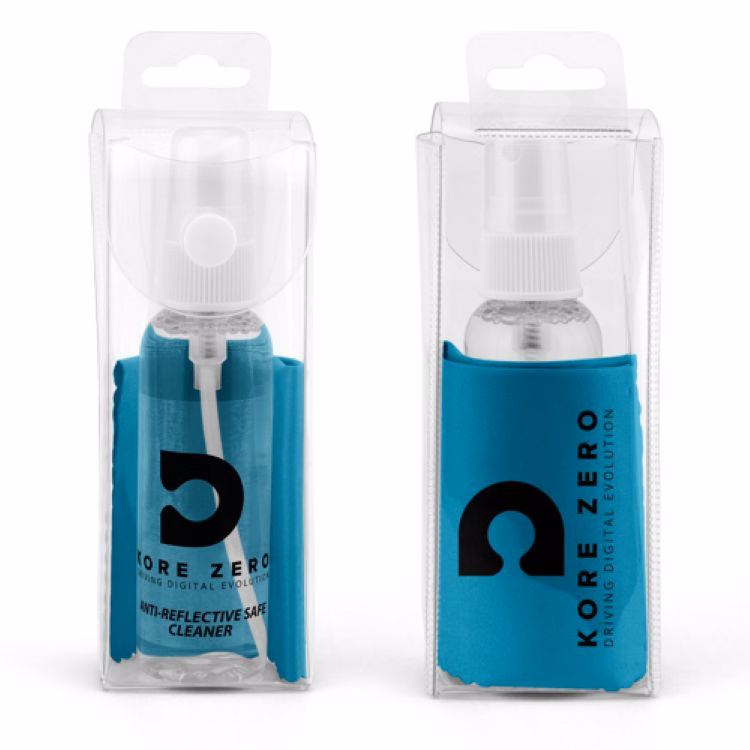 Ultra Opper Fiber Snap Pack Cleaner Kit - 1-Color Clear Bottle, 1-Color Cloth