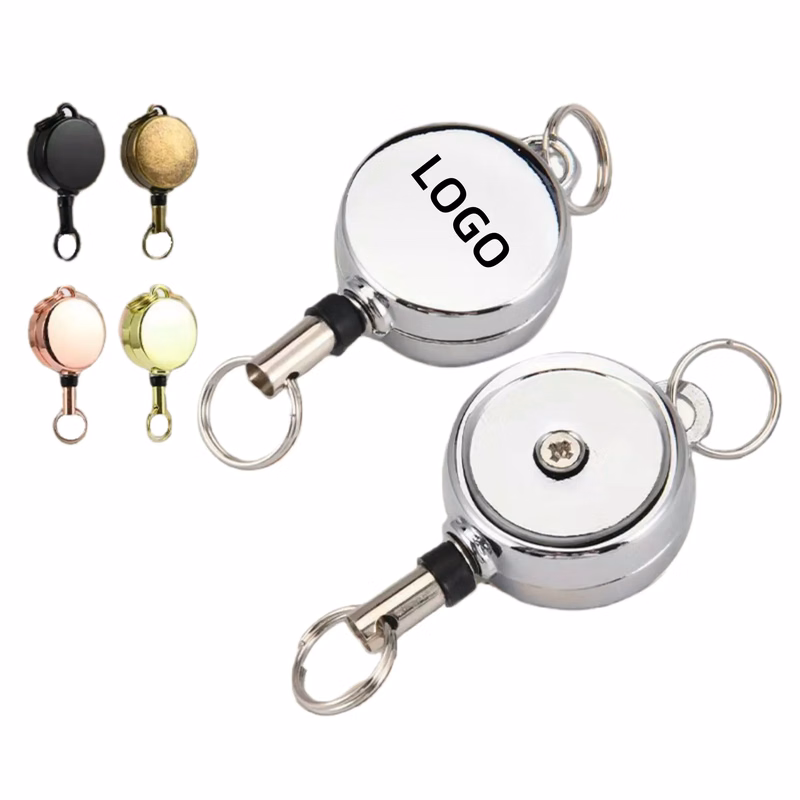 MOQ Resilient Stretch Key Chain with Retractable Cord