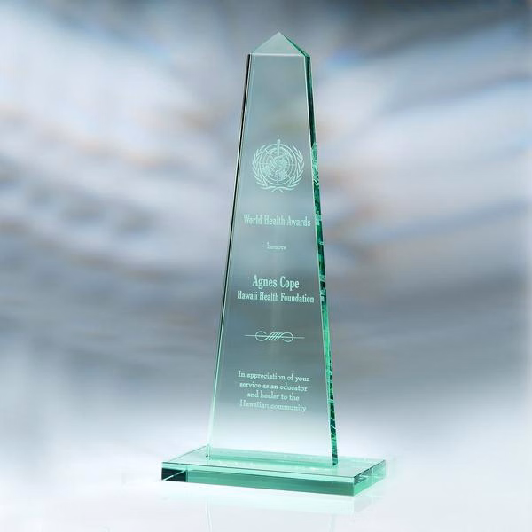12" Award- Awards, Trophy-Obelisk _D302GA