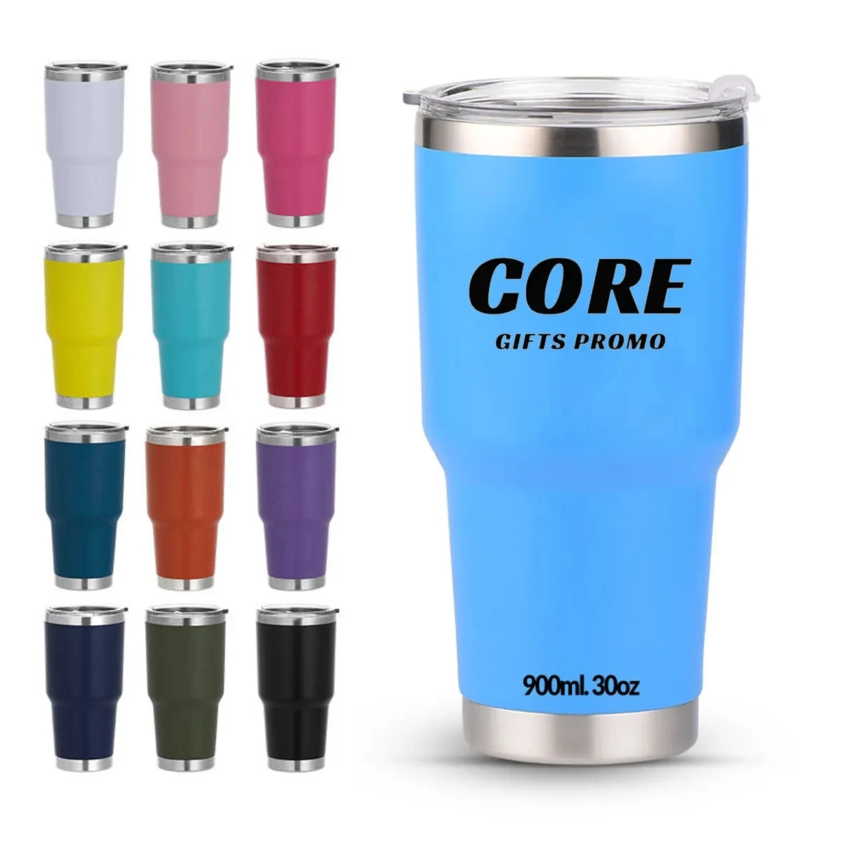 30oz Double Wall Vacuum Insulated Stainless Steel Tumbler 1