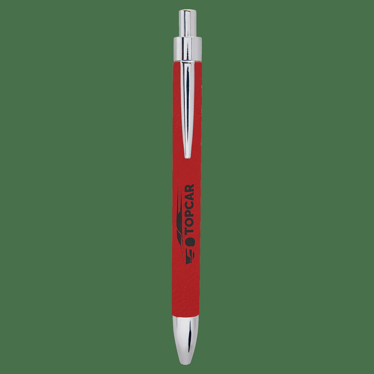 Red Leatherette Pen 1