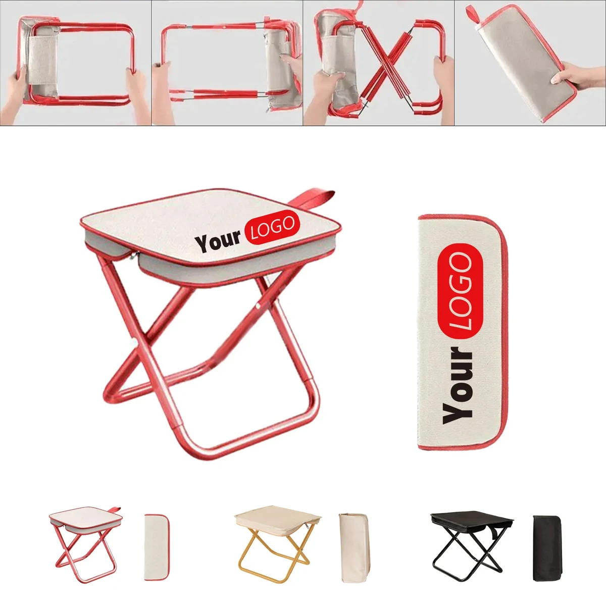 Lightweight Collapsible Camping Chair Stool 1