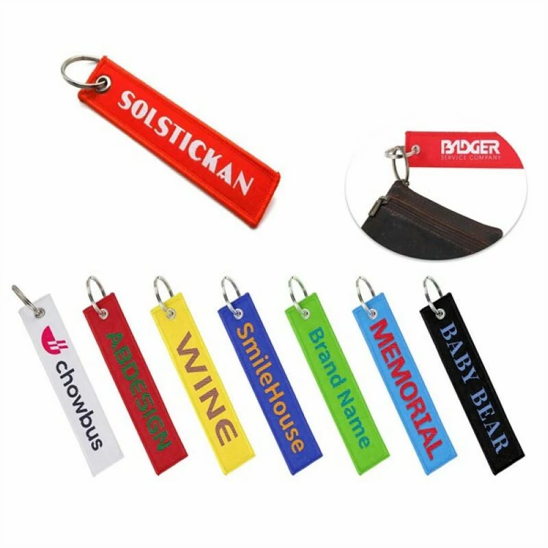 Embroidery Luggage Keychain Tag 1
