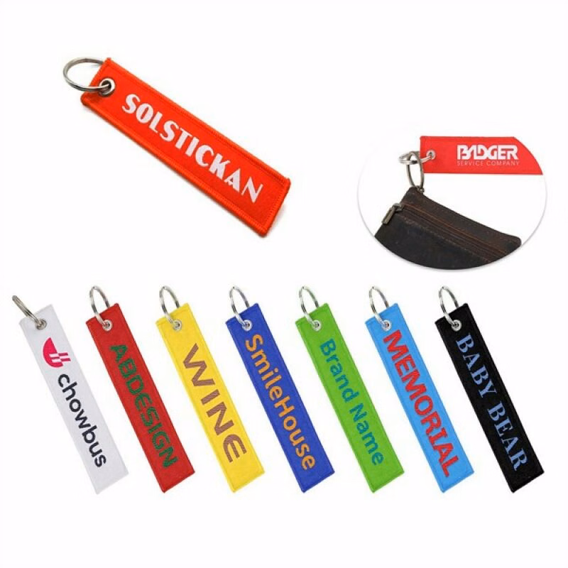 Embroidery Luggage Keychain Tag
