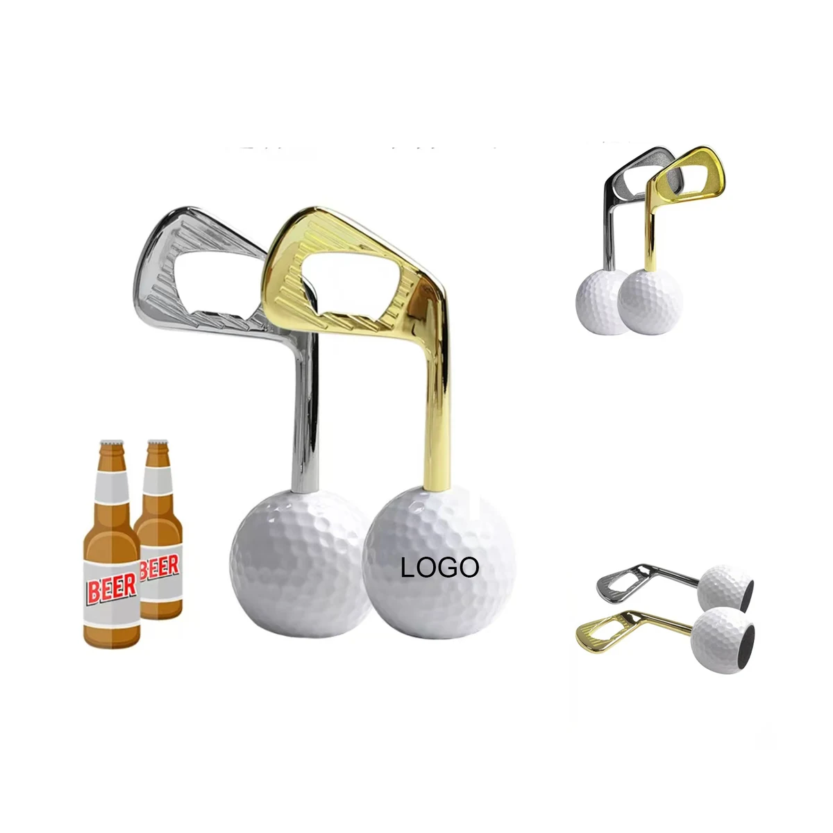 Golf Ball Beer Opener 1