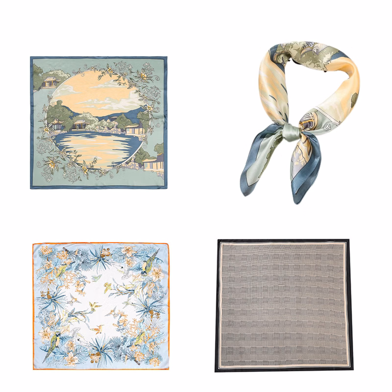 26.7"x 26.7" Silk Scarf