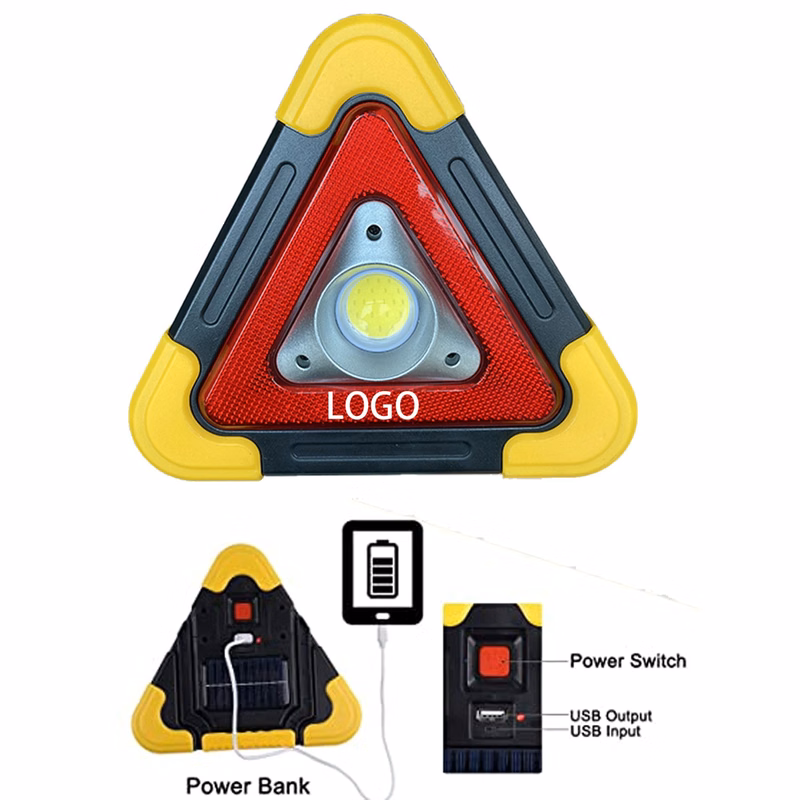 Portable Triangle Warning Led Flashlight