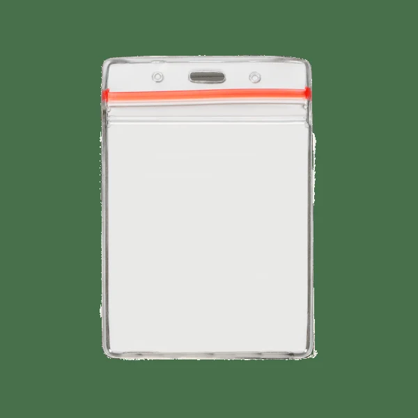 3 5/8" x 4 5/18" Blank Vertical Vinyl Pouch with Zipper 1