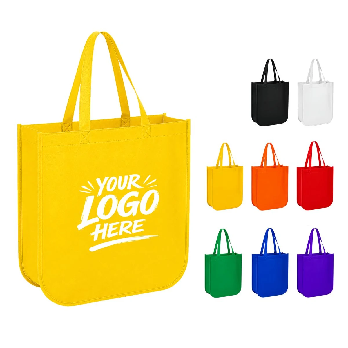 Laminated Non Woven Tote Curved Base 100gsm 1