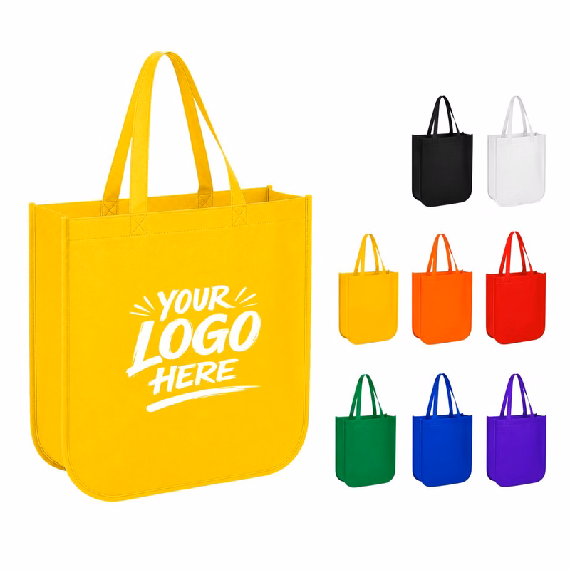 Laminated Non Woven Tote Curved Base 100gsm