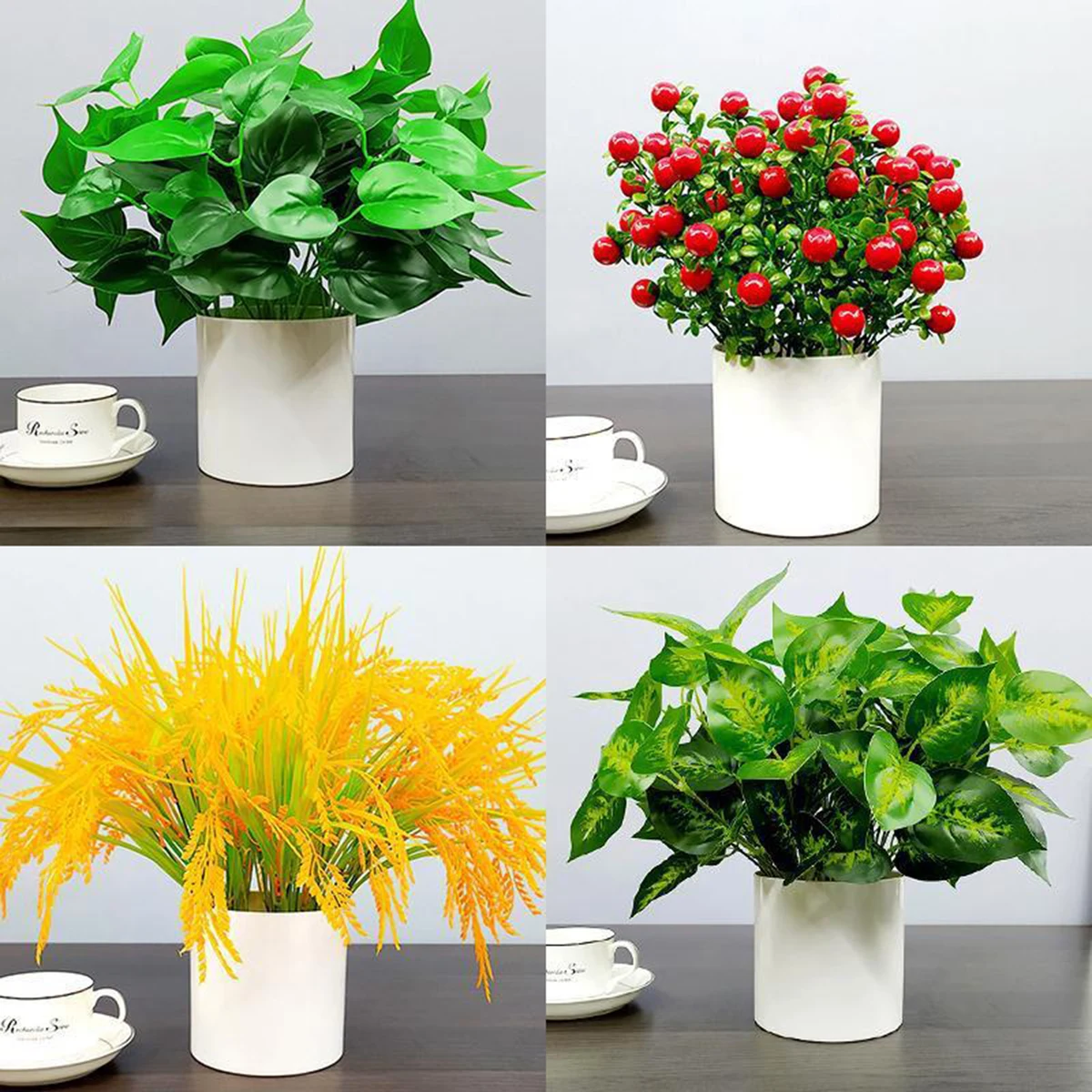 Artificial Flower Fruit Tree Bonsai 1