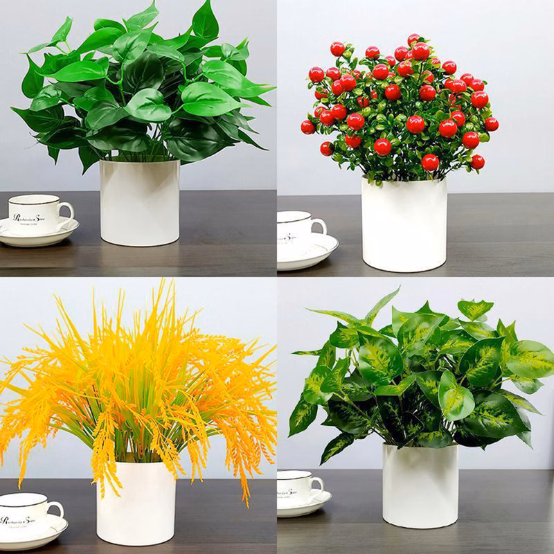 Artificial Flower Fruit Tree Bonsai